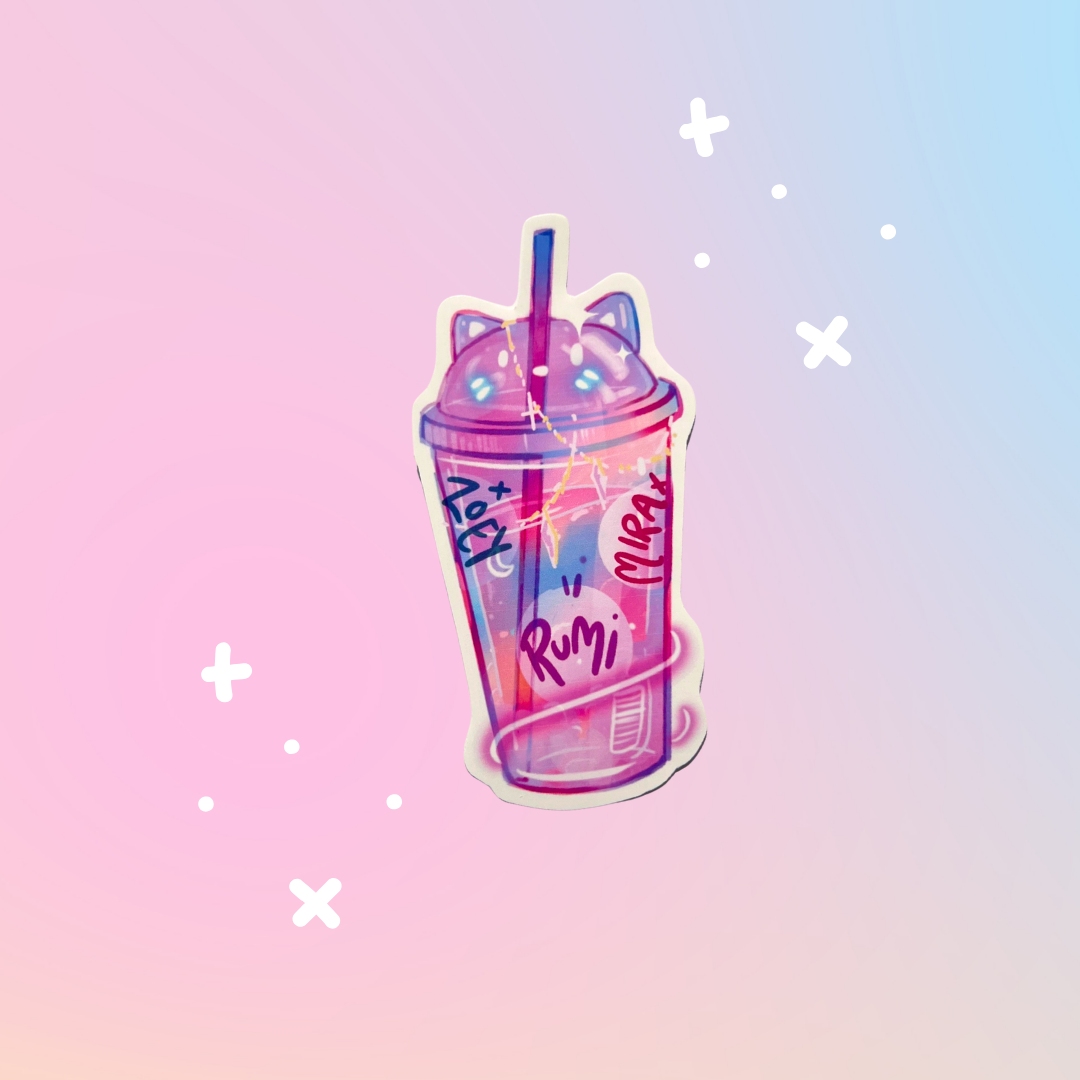 Huntrix Boba Tea Sticker