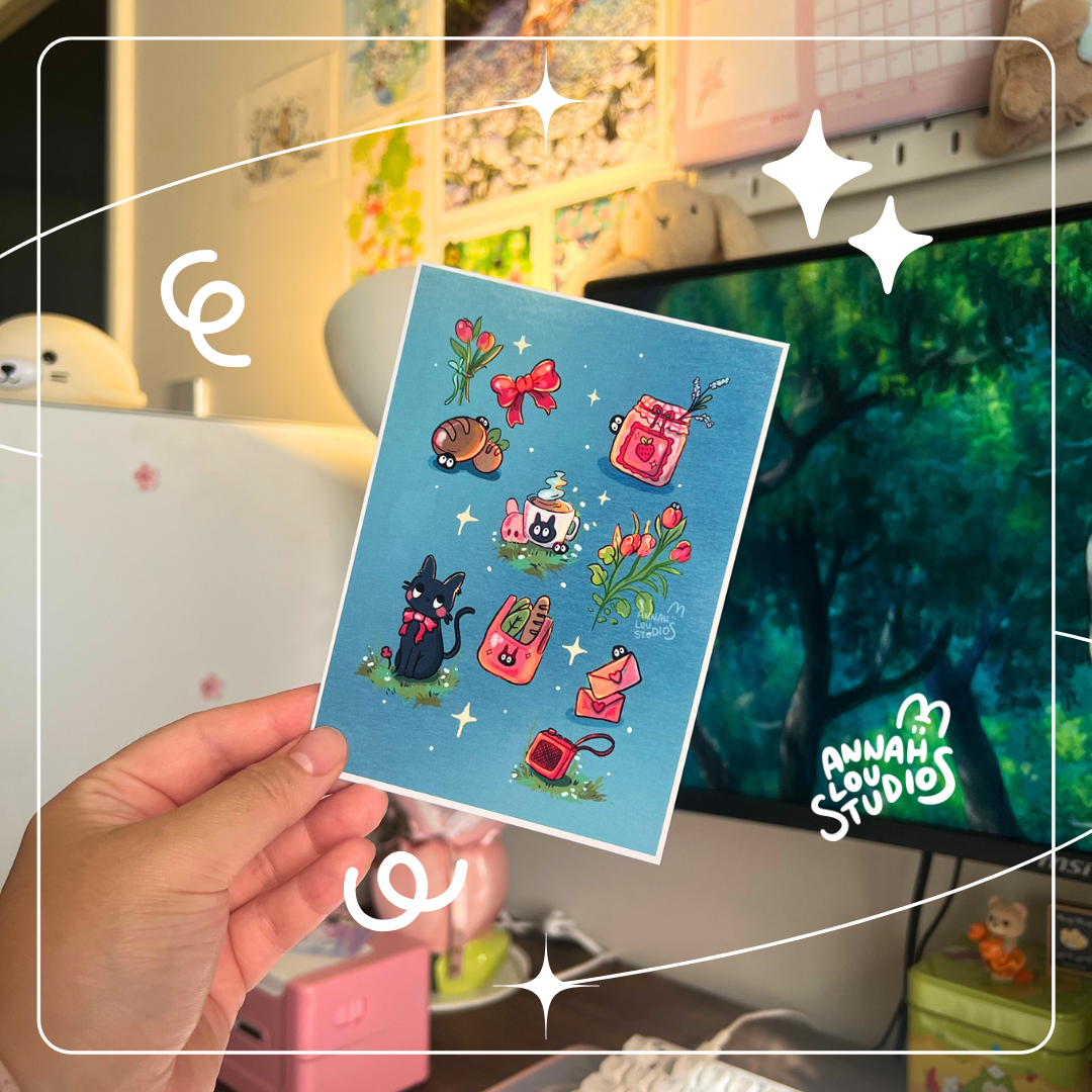 Kiki Goodies Postcard Print