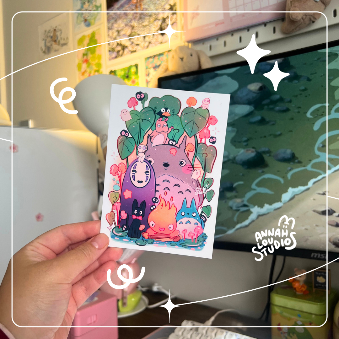 Besties Postcard Print