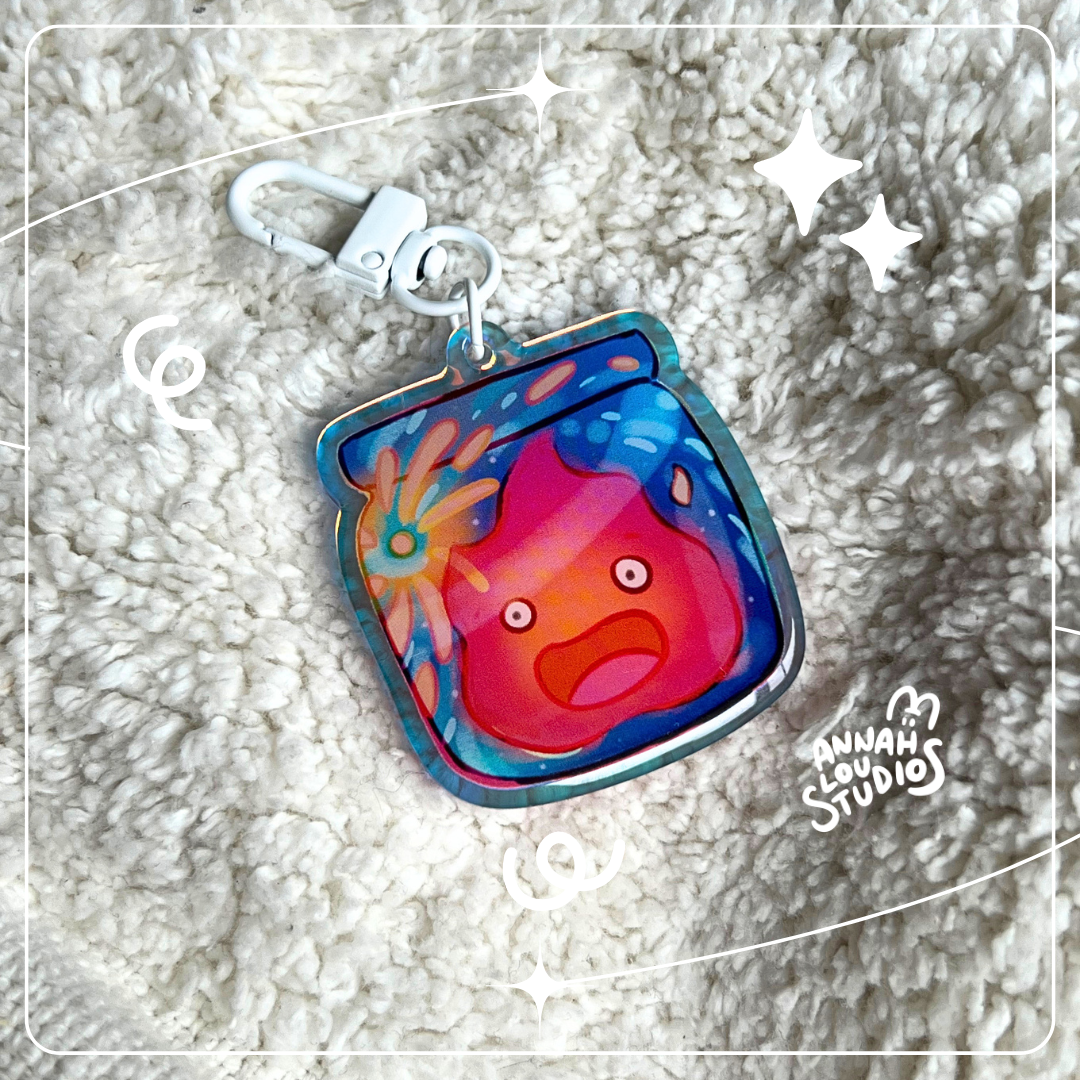 Fire Spirit Jar Keychain