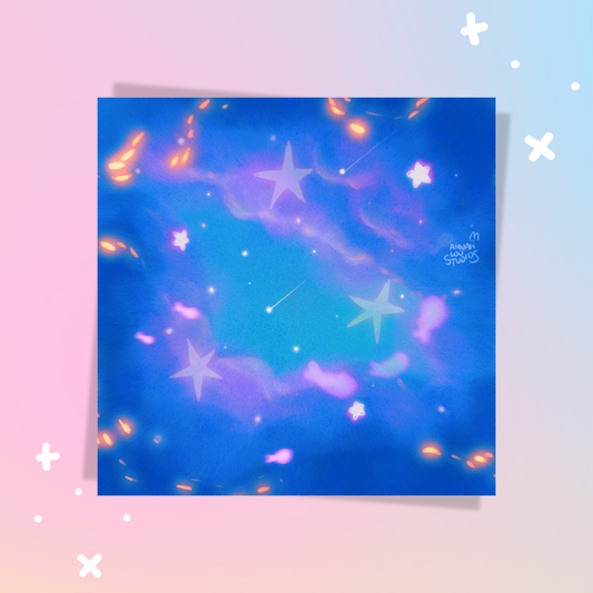 Magical Sky A4 Square Print