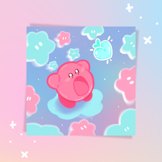 Bubblegum Kirbs A4 Square Print