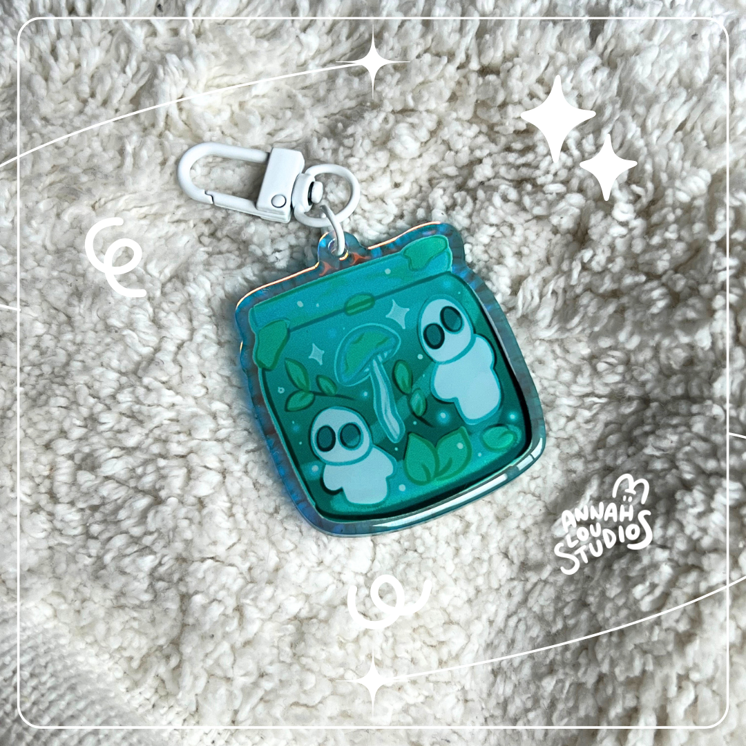 Forest spirits Jar Keychain