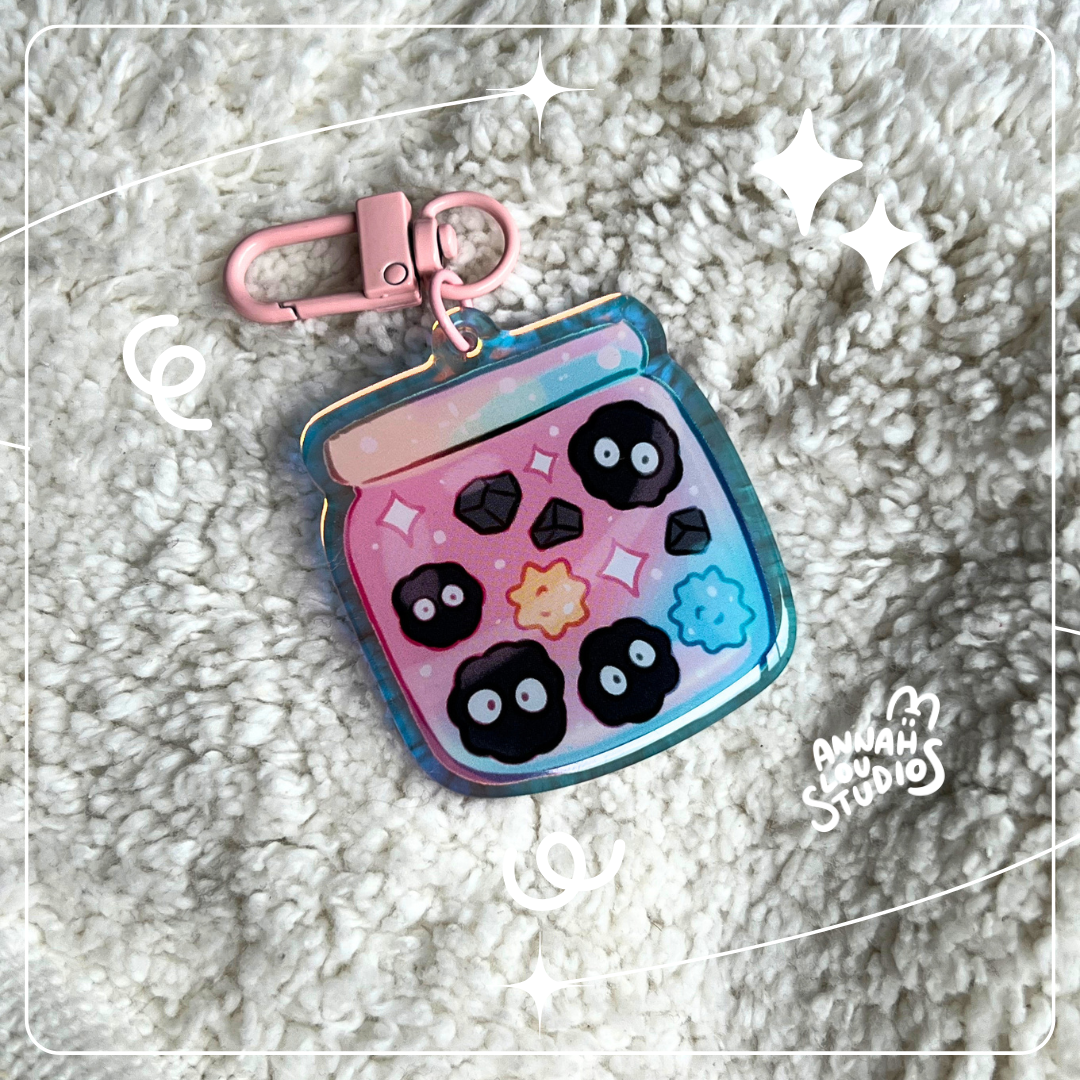 Magic lil sprites Jar Keychain