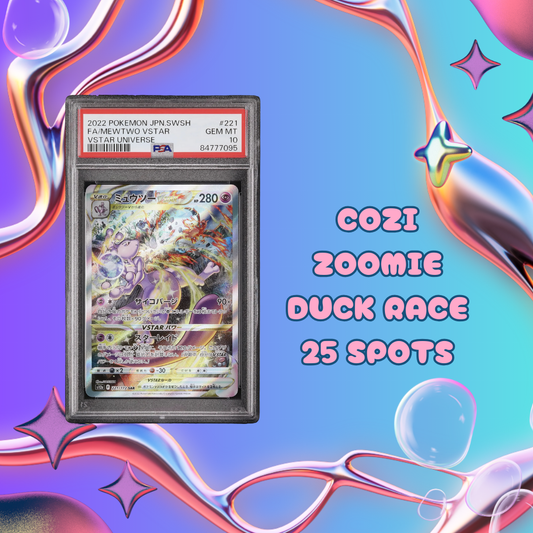 PSA 10 Mewtwo (Vstar) Duck race - 25 spots