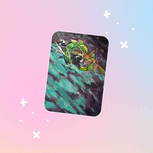 Rayquaza Painted Card