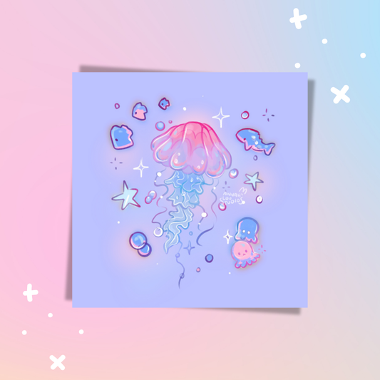 Magic Jelly A4 Square Print