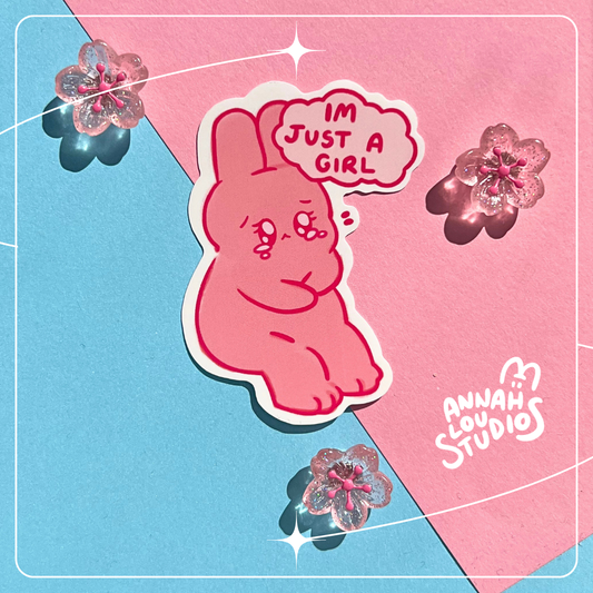 Im just a girl Vinyl Sticker