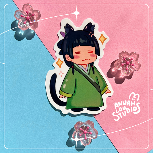 Mao Meow Vinyl Sticker